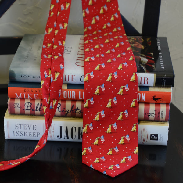 Dogs Love America Tie