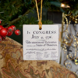 Declaration of Independence Tile Ornament