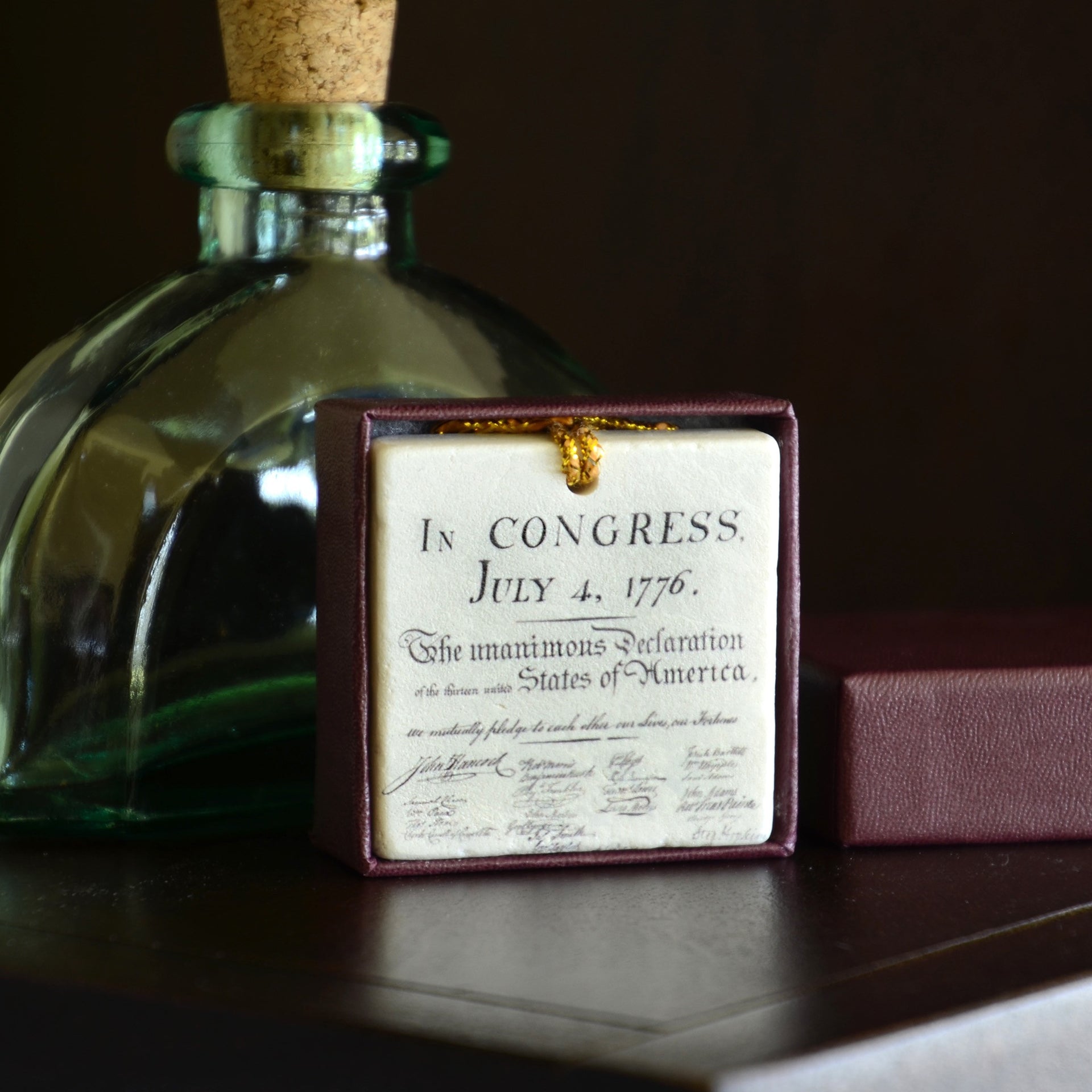 Declaration of Independence Tile Ornament