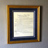 Premium Framed Bill of Rights