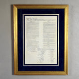 Premium Framed Constitution