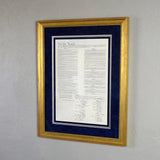 Premium Framed Constitution