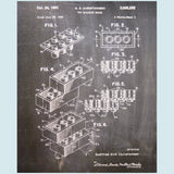 Building Brick Canvas Patent Print