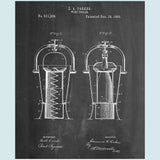 Wine Cooler Canvas Patent Print