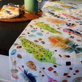 Feather Pen Table Runner