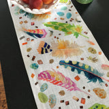 Feather Pen Table Runner