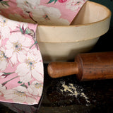 Soft Pink Cherry Blossom Tea Towel