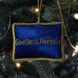 God Bless America Flag Ornament