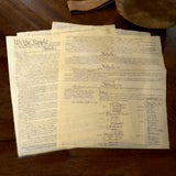 Charters of Freedom Bundle with Four-page U.S. Constitution in Envelope