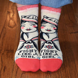 Fight Like a Girl Ankle Socks