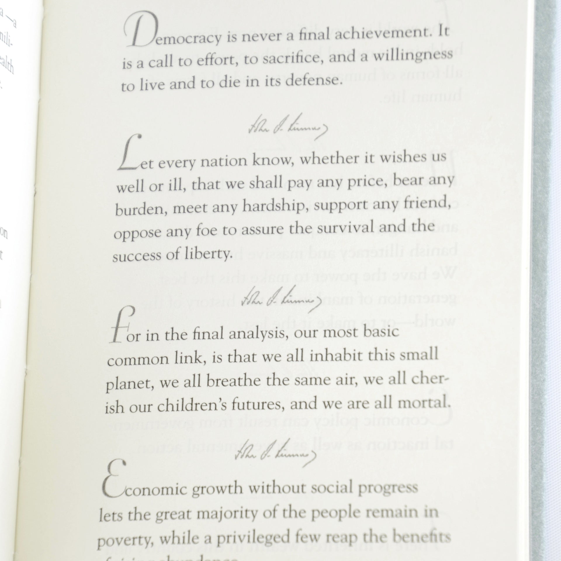 Quotations of John F. Kennedy