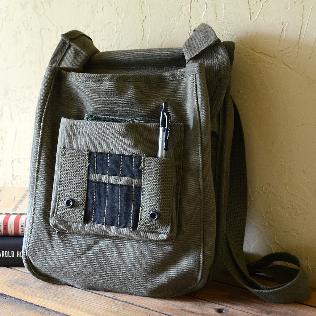 Vintage Military Shoulder Bag Army Canvas Messenger Bag 