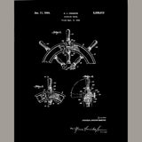 Ship's Wheel Canvas Patent Print