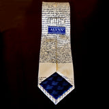 Declaration of Independence Ivory Silk Tie