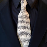 Declaration of Independence Ivory Silk Tie