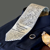 Declaration of Independence Ivory Silk Tie