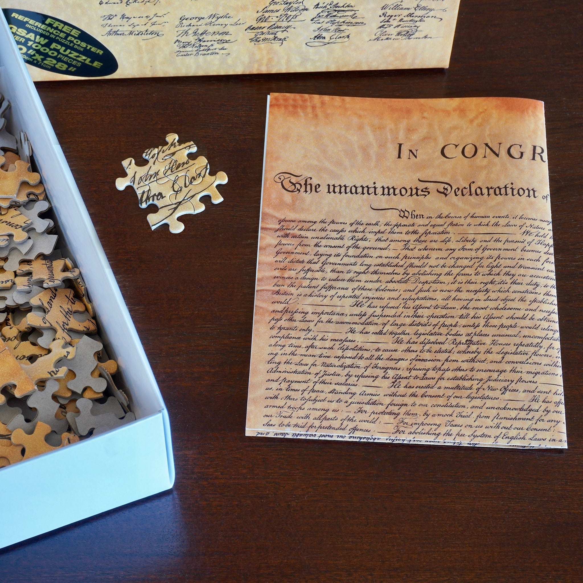 Declaration of Independence 500 Piece Puzzle