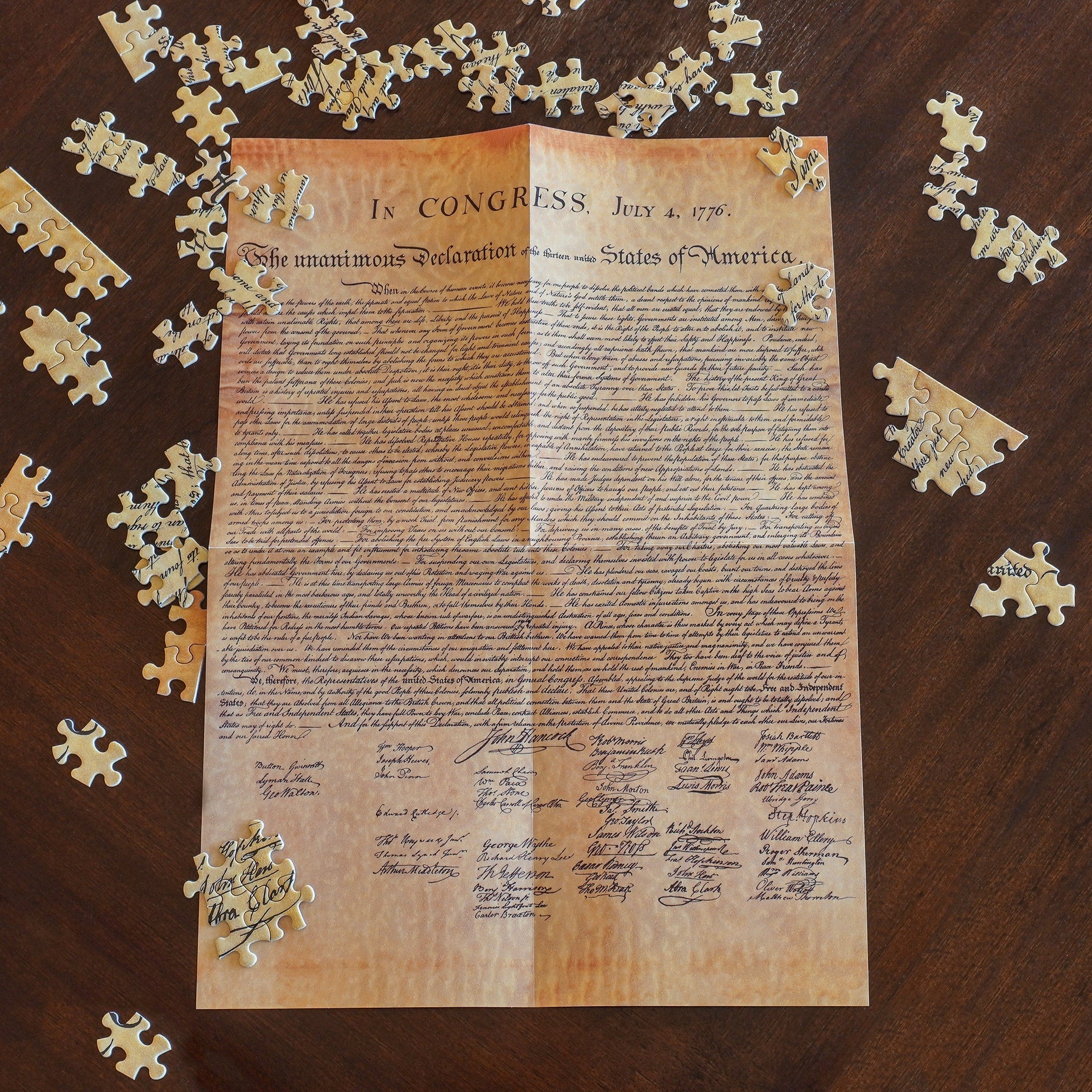 Declaration of Independence 500 Piece Puzzle