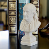 Benjamin Franklin 6-inch White Bust