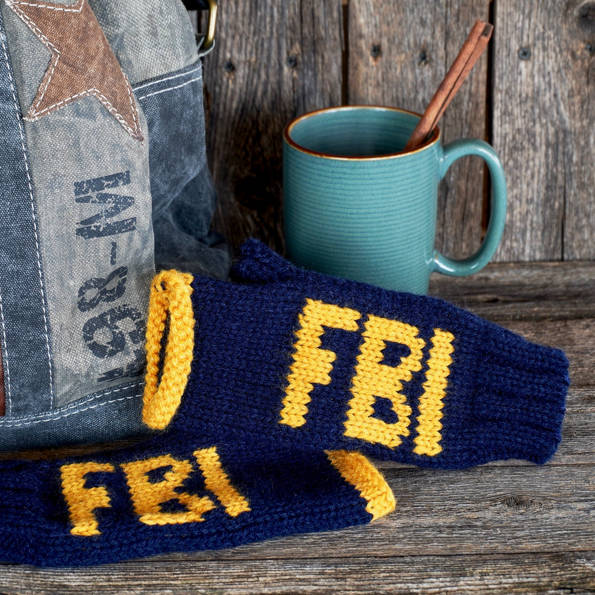 FBI Fingerless Mittens