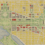 Historic Map of Washington Silk Scarf