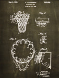 Basketball Hoop Canvas Patent Print