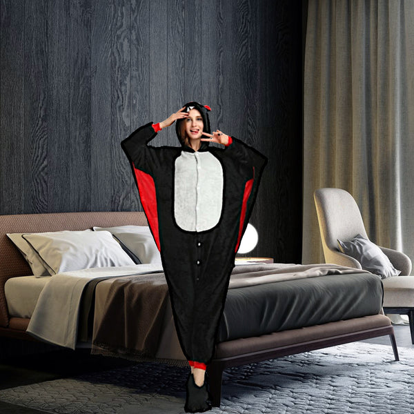 Adult Hooded Onesie: Bat