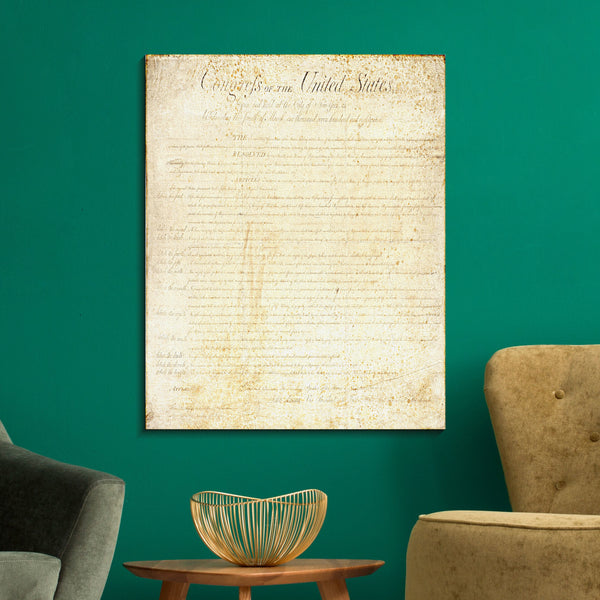 Bill of Rights Canvas Print