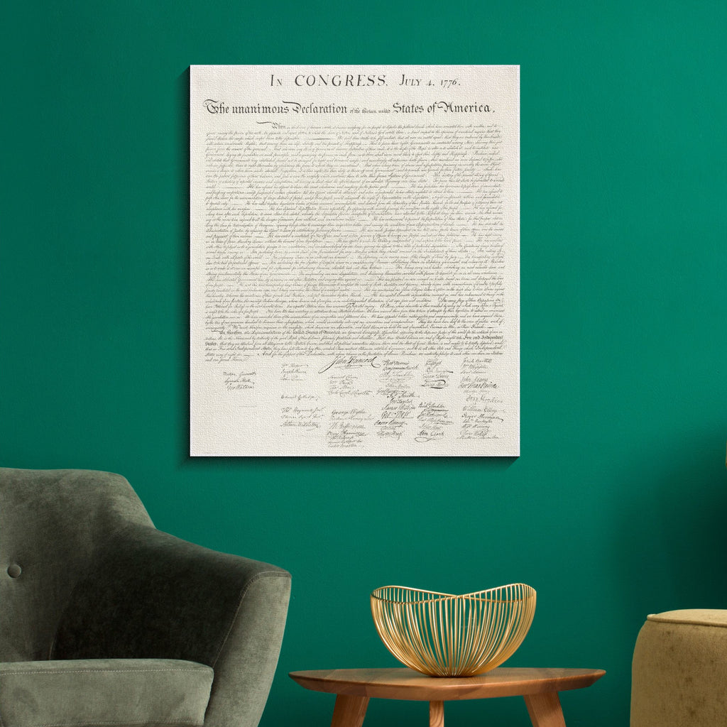 Declaration of Independence Canvas Print
