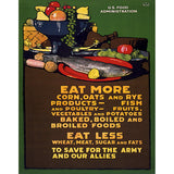 Eat more Corn, Oats and Rye Products Canvas Print
