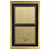 Framed Emancipation Proclamation