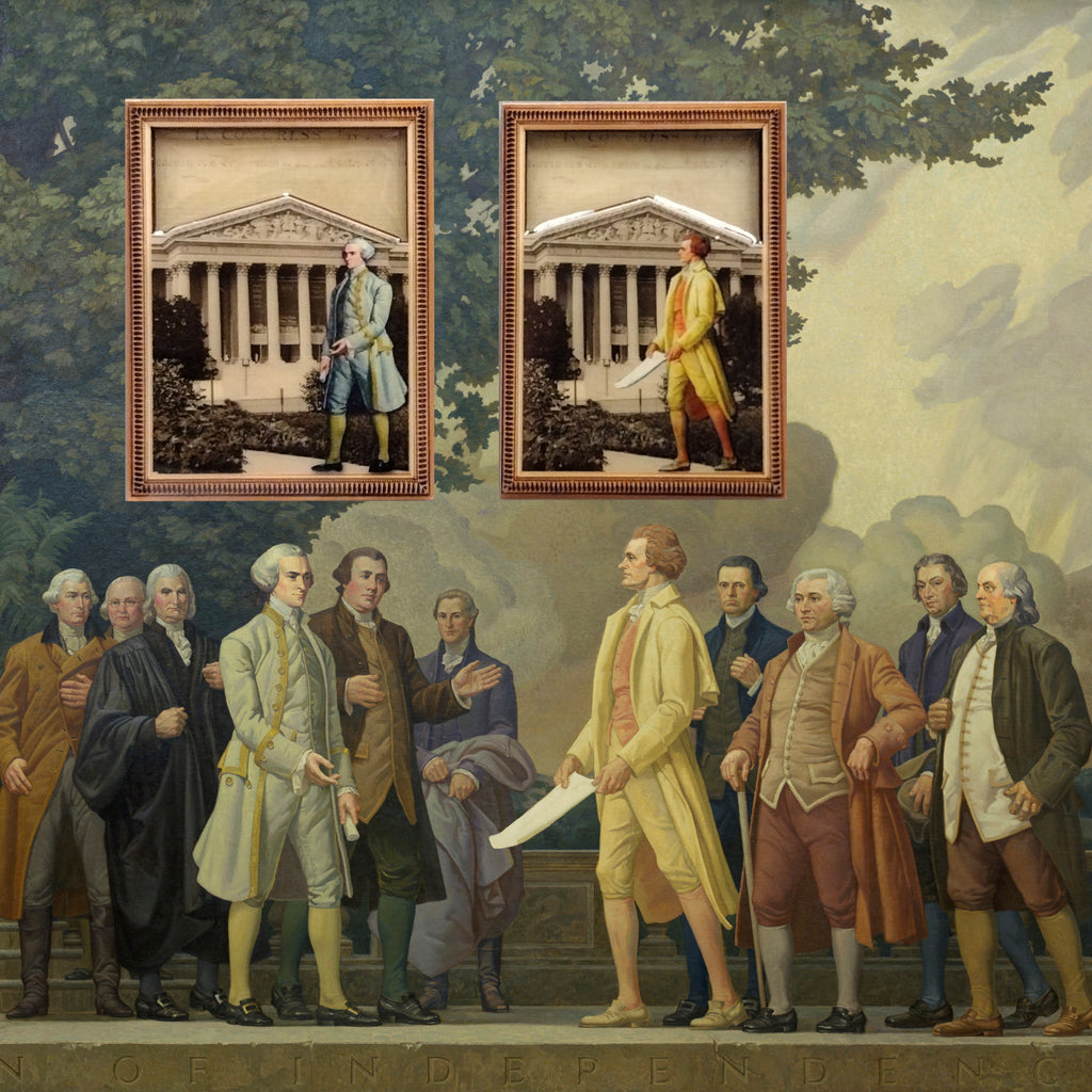 John Hancock and Thomas Jefferson Magnet Set