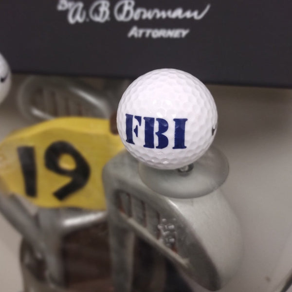 Set of 3 FBI Golf Balls