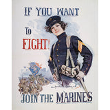 Join the Marines Canvas Print