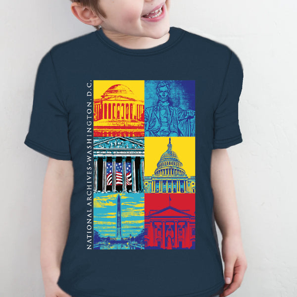 Capital Landmarks Art T-Shirt Youth Sizes