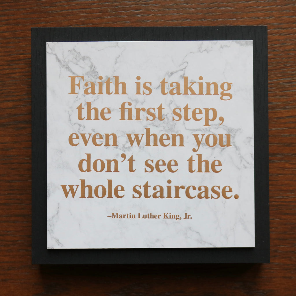 Martin Luther King Jr. Faith Plaque