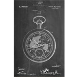 Pocket Watch Canvas Patent Print
