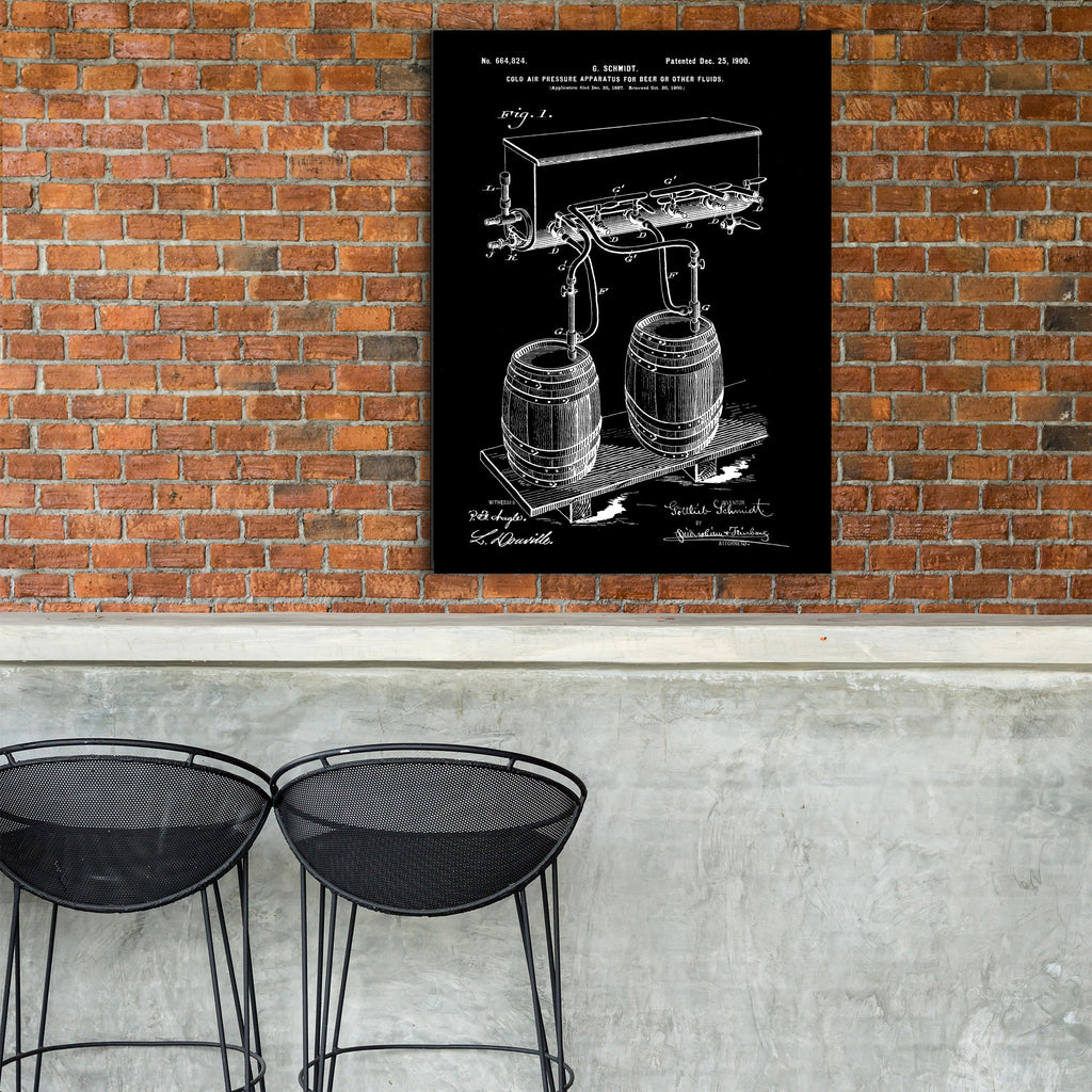 Beer Tap Canvas Patent Print